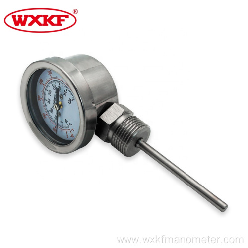 4 inch bimetal thermometer with bayonet ring